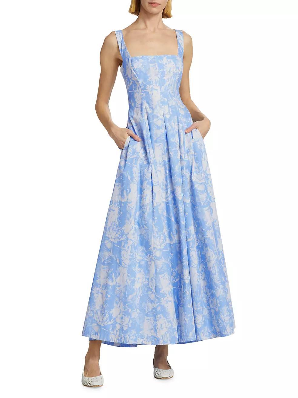 Floral Cotton Maxi Dress Product Image