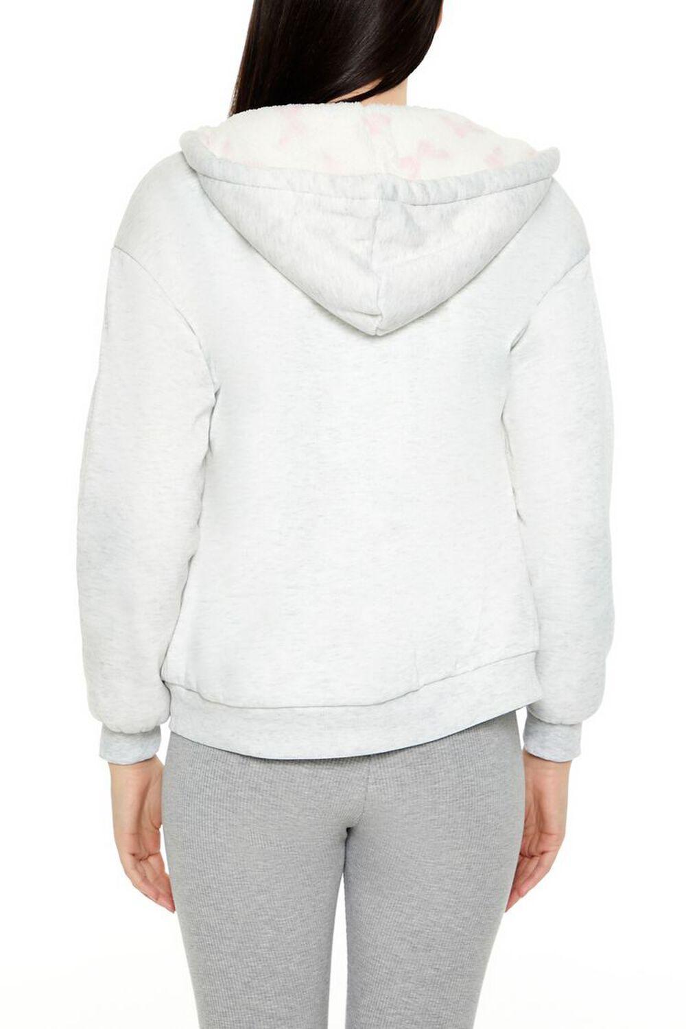 Faux Shearling-Lined Zip-Up Hoodie | Forever 21 Product Image