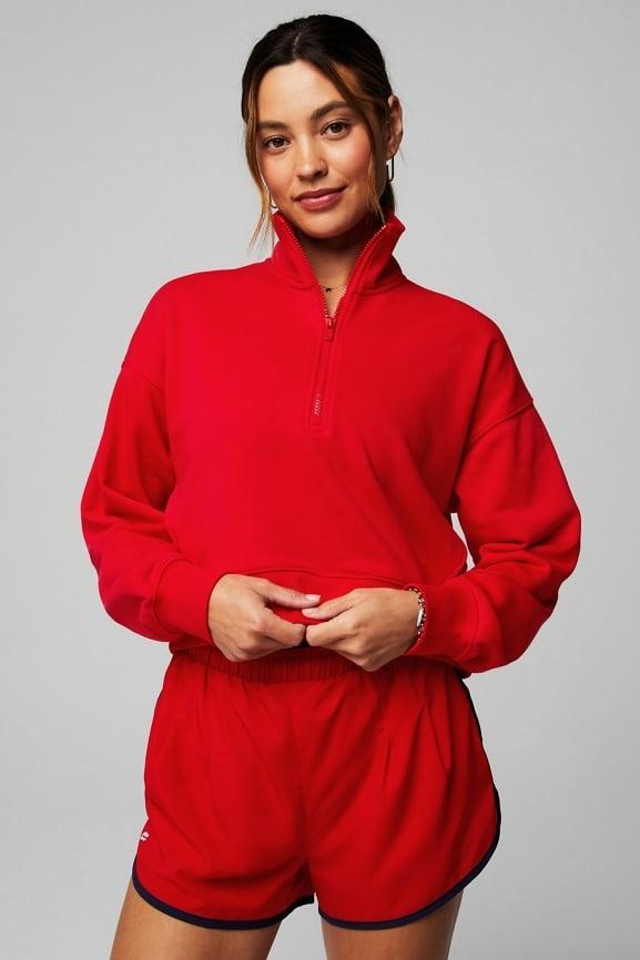 Year Round Terry Half Zip Sweatshirt Product Image