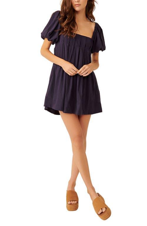 Free People free-est Marina Tie Back Cotton Crinkle Babydoll Dress Product Image