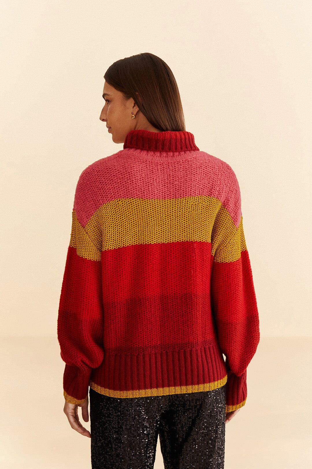 Shiny Stripes Knit Sweater Product Image