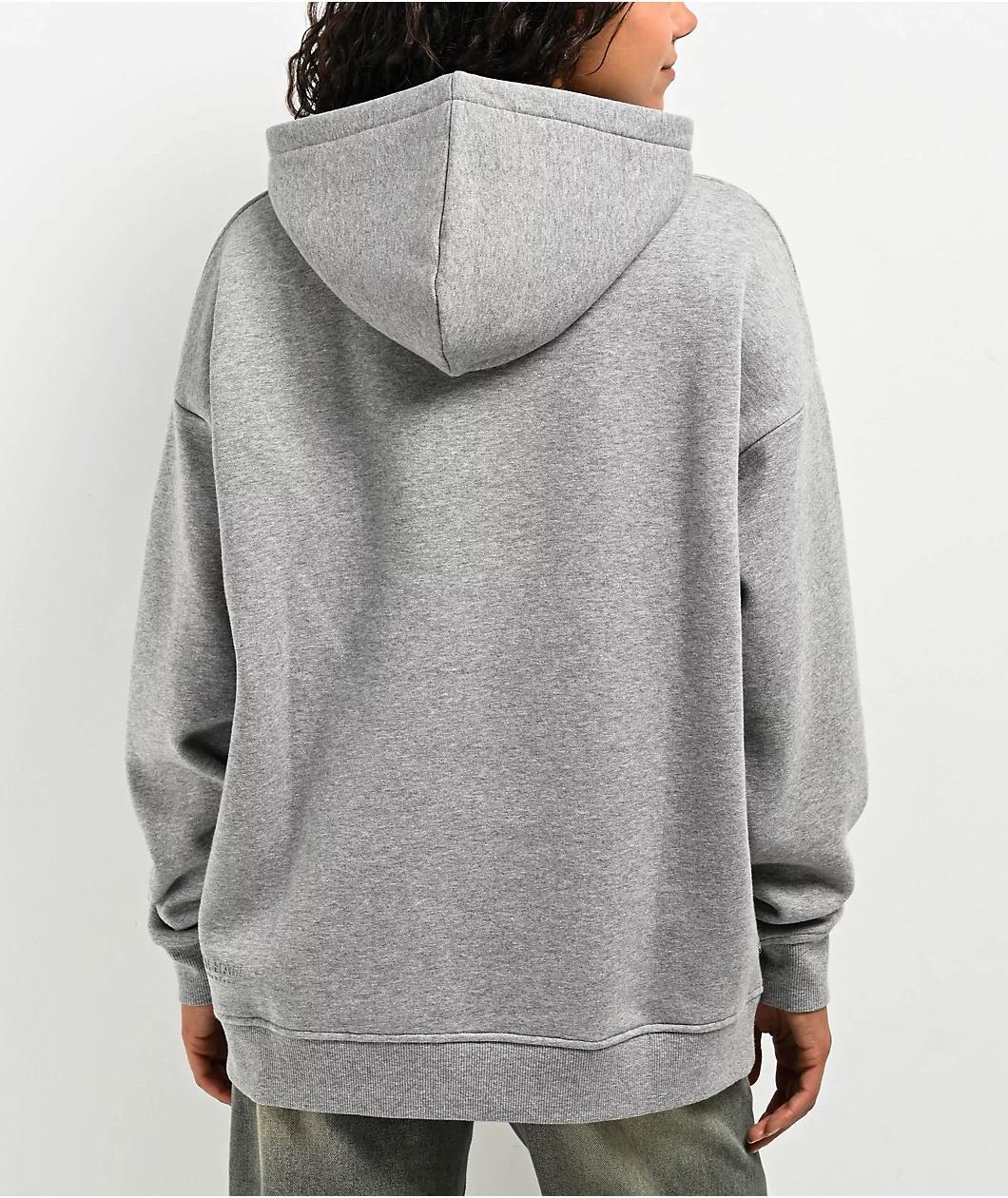 Ninth Hall Fundamentals Geena Heather Grey Oversized Hoodie Product Image