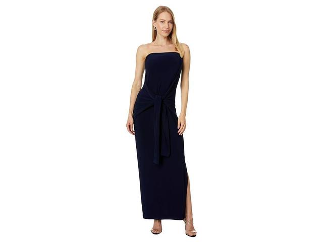 Norma Kamali Strapless All In One Side Slit Gown (True ) Women's Dress Product Image