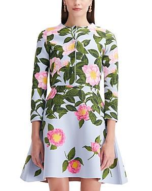 Oscar de la Renta Camellia Jacquard Cardigan Product Image