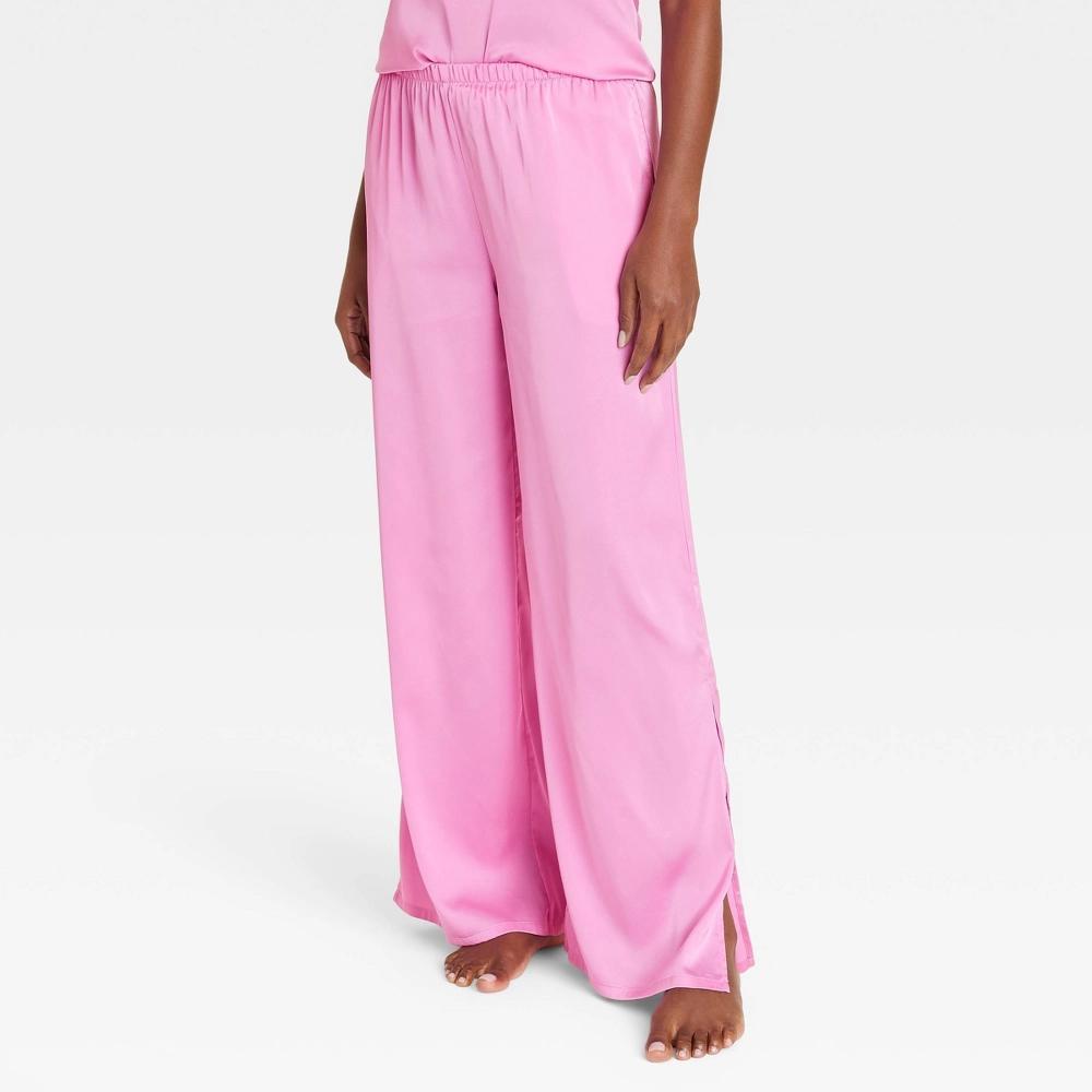 Womens Satin Pajama Pants - Auden XL Product Image