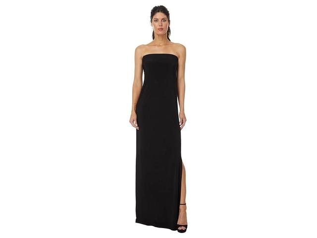 Norma Kamali Strapless Tailored Side Slit Gown Women's Dress Product Image