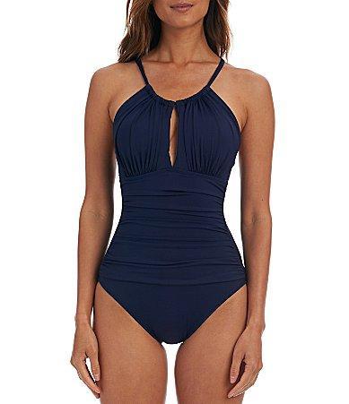 La Blanca Island Goddess High Neck One-Piece Swimsuit Product Image