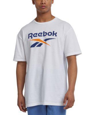 Reebok Mens Spinster Classic Logo Graphic T-Shirt - White/navy Product Image