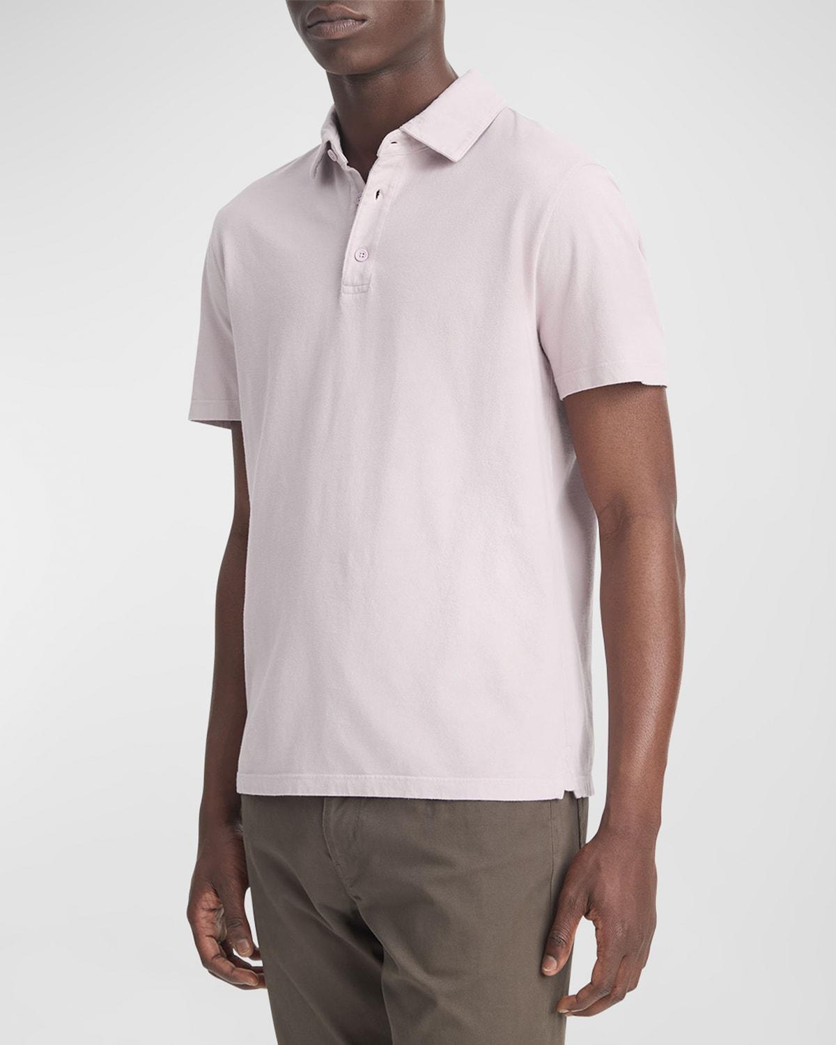 Vince Regular Fit Garment Dyed Cotton Polo Product Image