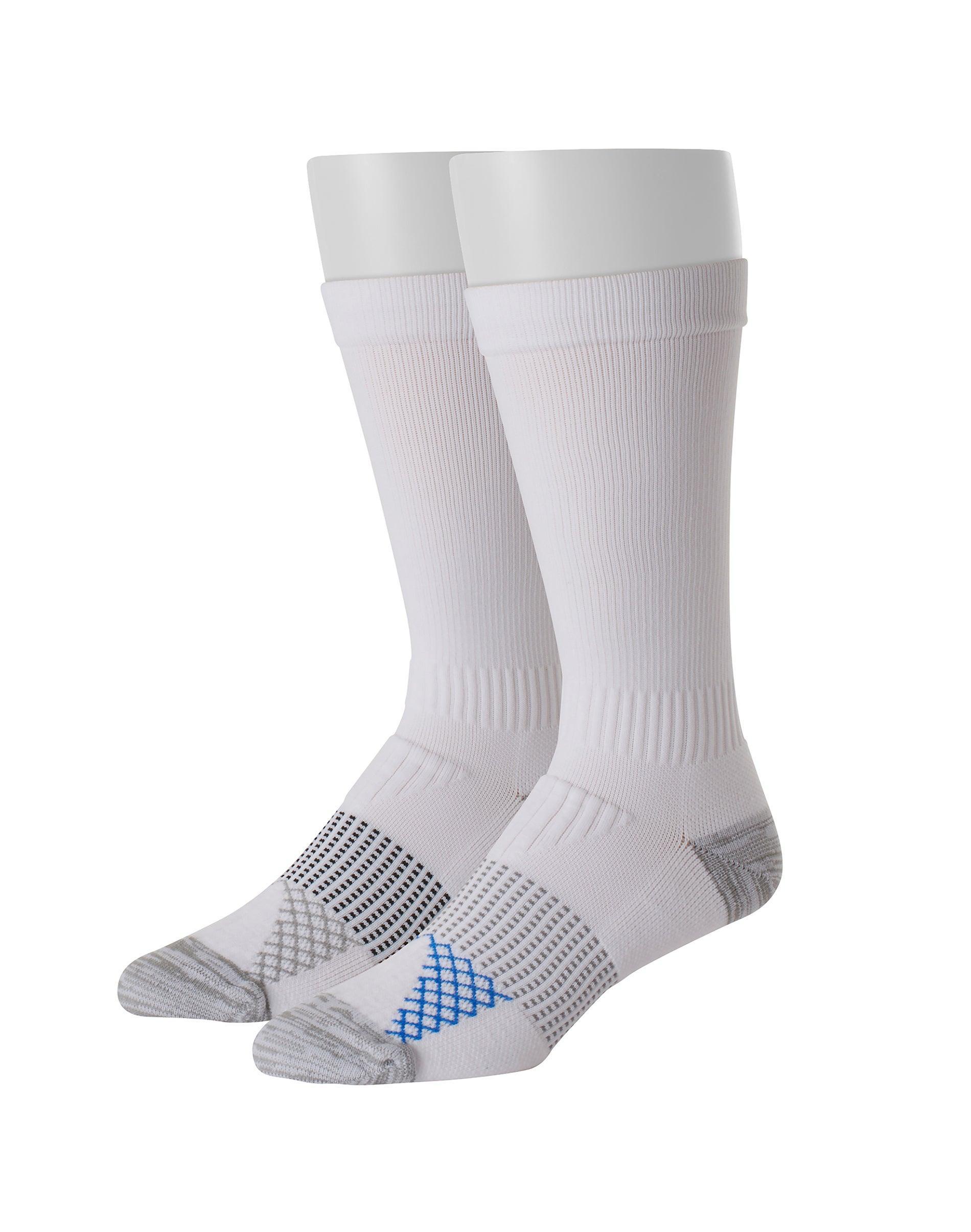 Hanes Mens Compression Crew Socks Black 6-12 Product Image