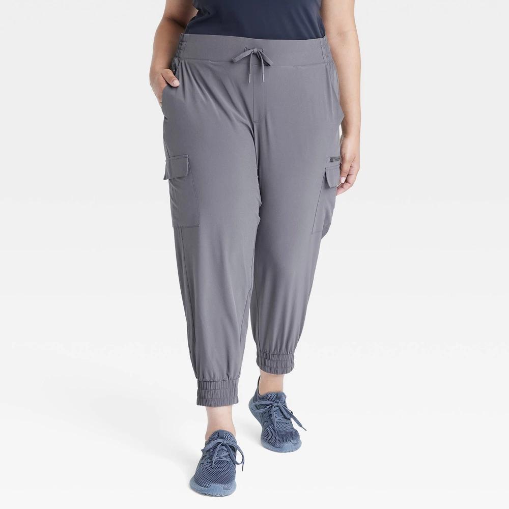 Womens Active Light Mid-Rise Cargo Joggers - All In Motion 4X Product Image