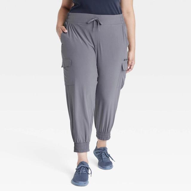 Womens Active Light Mid-Rise Cargo Joggers - All In Motion 1X Product Image