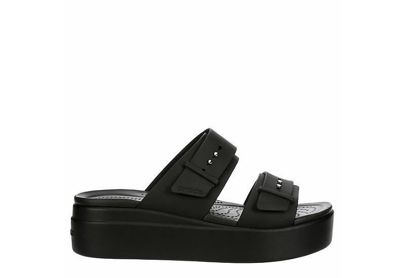 Crocs Womens Brooklyn Low Wedge Sandals from Finish Line Product Image