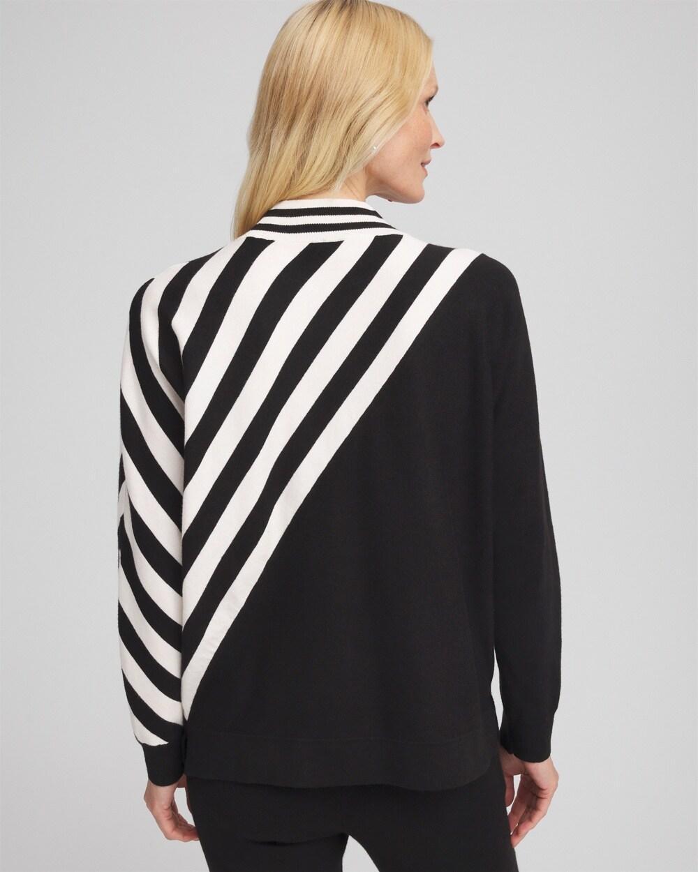 Zenergy® Luxe Cashmere Blend Striped Sweater Product Image