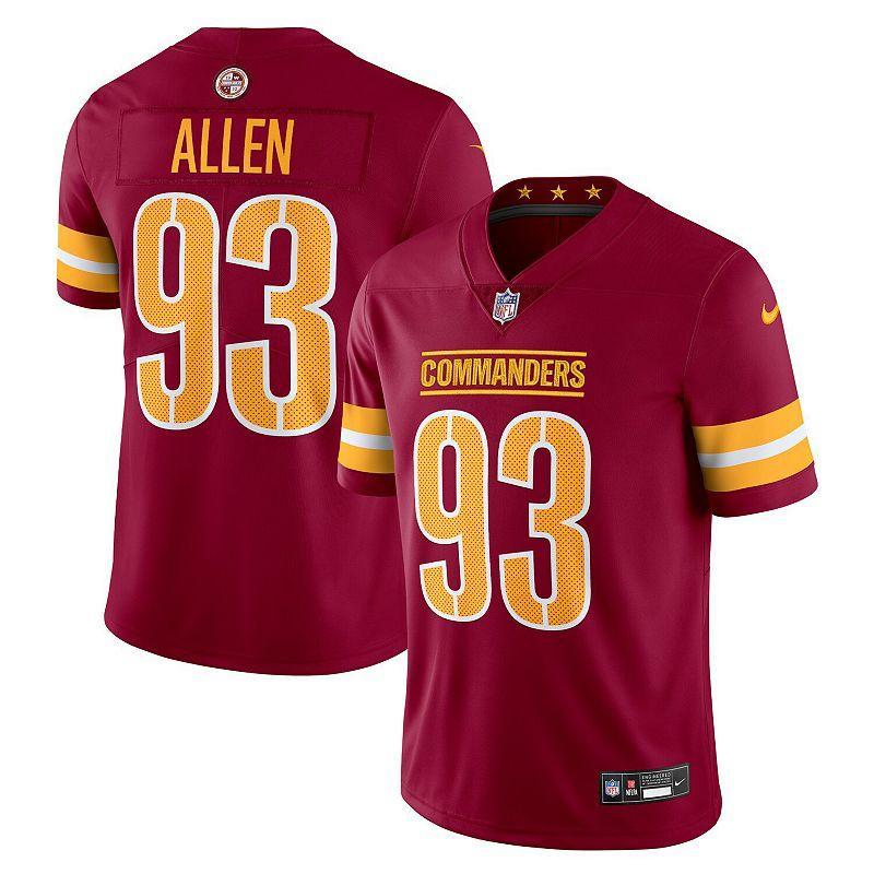 Mens Nike Jonathan Allen Burgundy Washington Commanders  Vapor Untouchable Limited Jersey Product Image