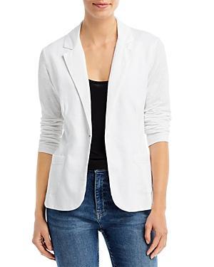 Womens Stretch Linen Blazer Product Image