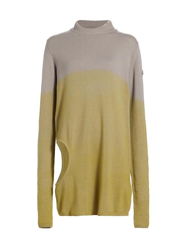 Womens Rick Owens x Moncler Subhuman Cashmere Cut-Out Sweater Product Image