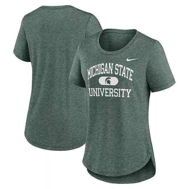 Womens Nike Heather Michigan State Spartans Blitz T-Shirt Product Image