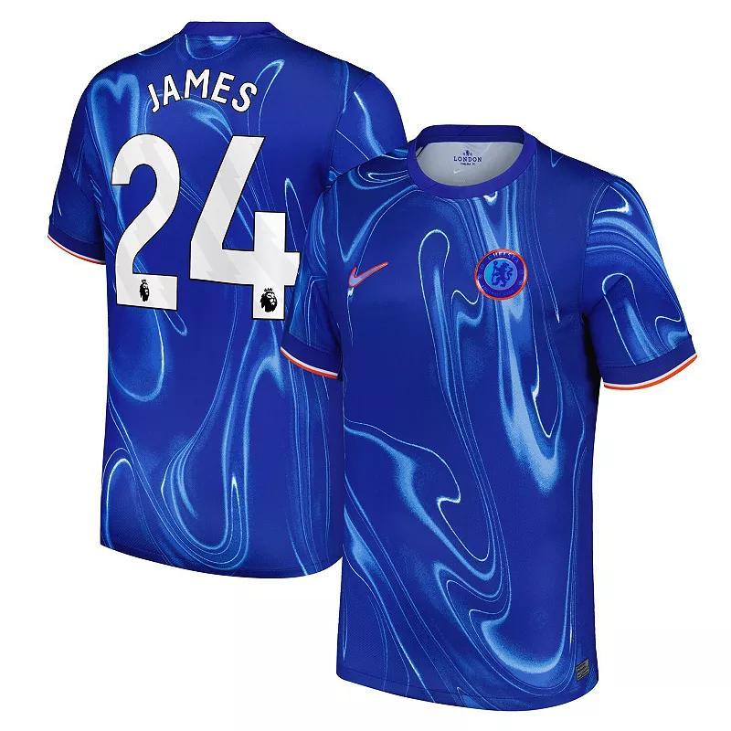 Mens Nike Christopher Nkunku Blue Chelsea 2024/25 Home Replica Player Jersey Product Image