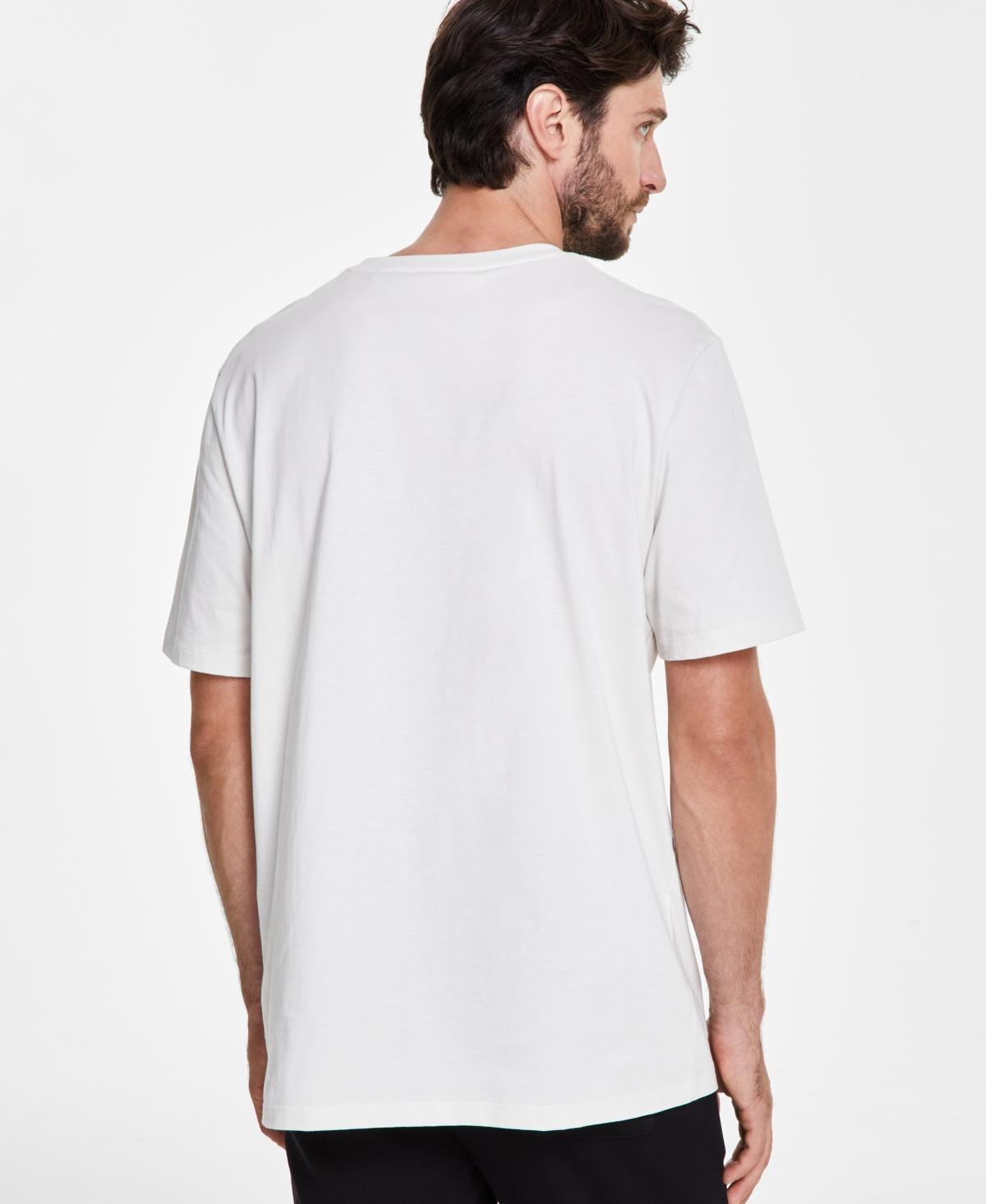 Men's Dalobi Short Sleeve Crewneck Logo T-shirt In Ntural Product Image