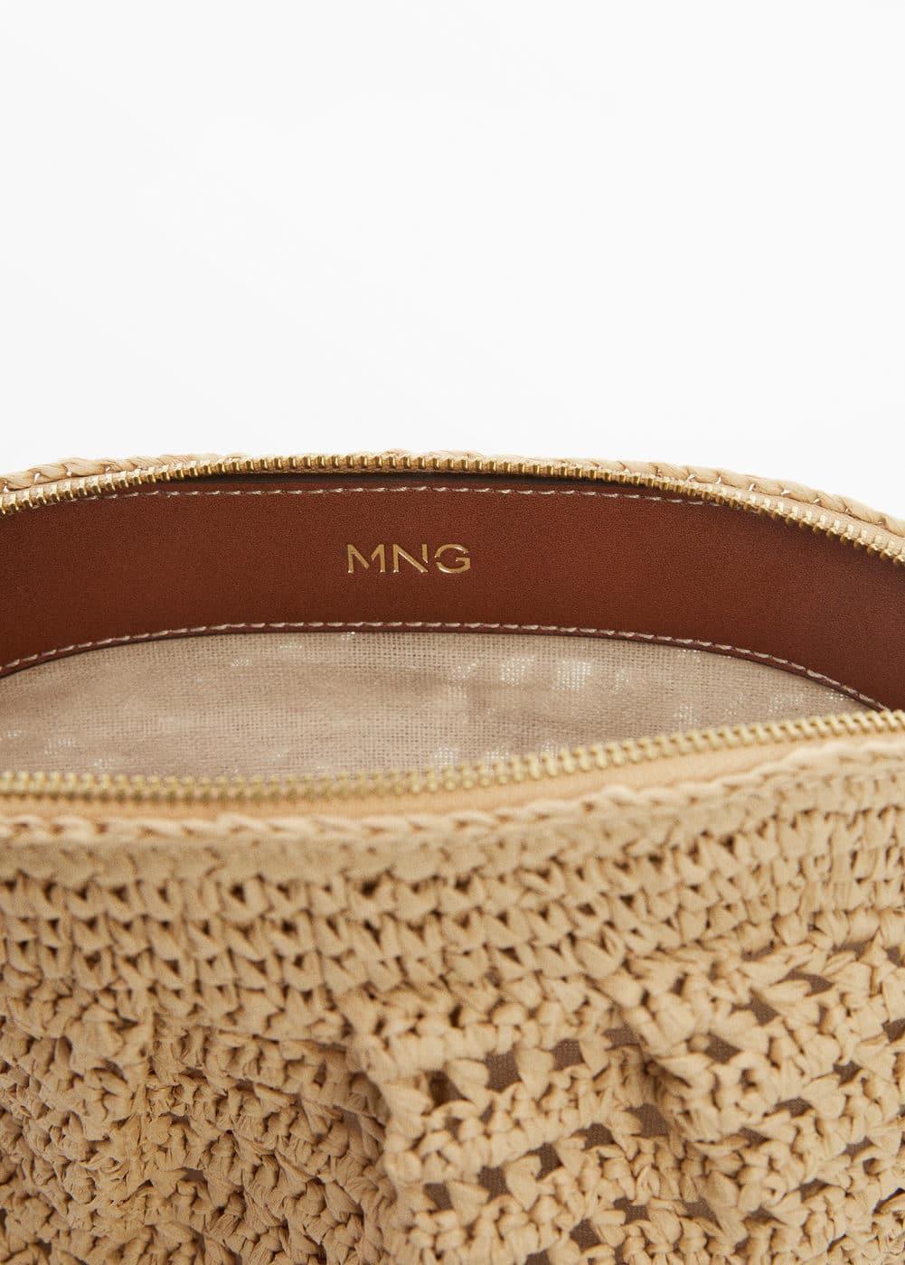 MANGO - Natural fiber handbag - One size - Women Product Image