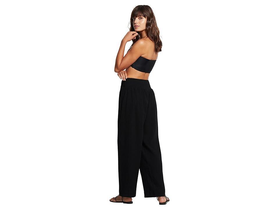 Seafolly Double Cloth Shirred Pants Women's Swimwear Product Image