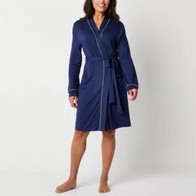 Liz Claiborne Cool and Calm Womens Long Sleeve Knee Length Robe Product Image