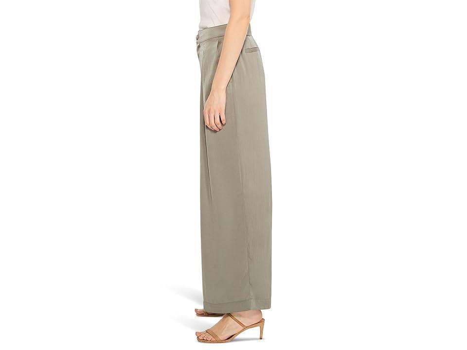 NIC+ZOE Soft Drape Wide Leg Pants (Tarragon) Women's Clothing Product Image