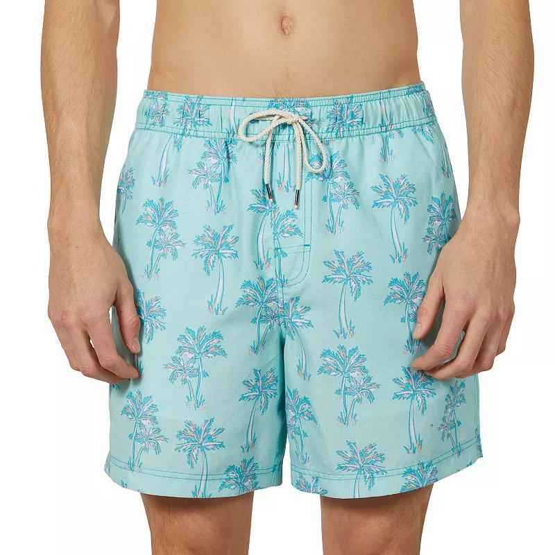 Mens Dockers 7-in. Swim Trunks Pink Jungle Product Image