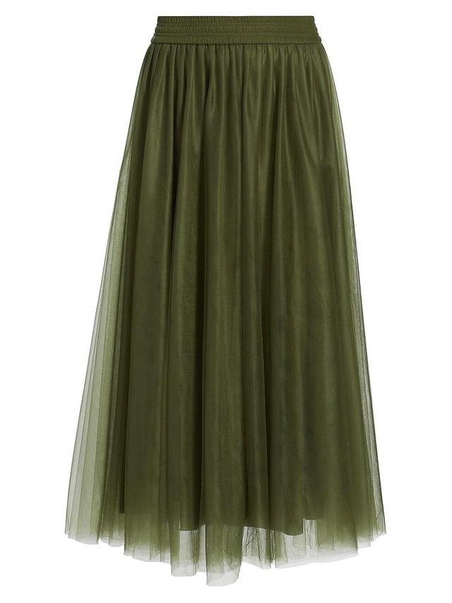 Womens Tulle Full Midi-Skirt Product Image