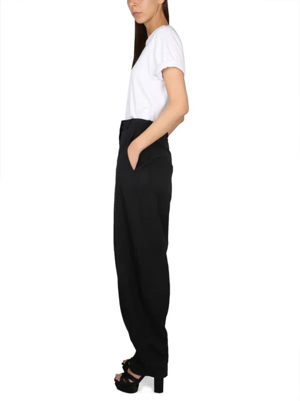 BALMAIN Wool Pants In Nero Product Image