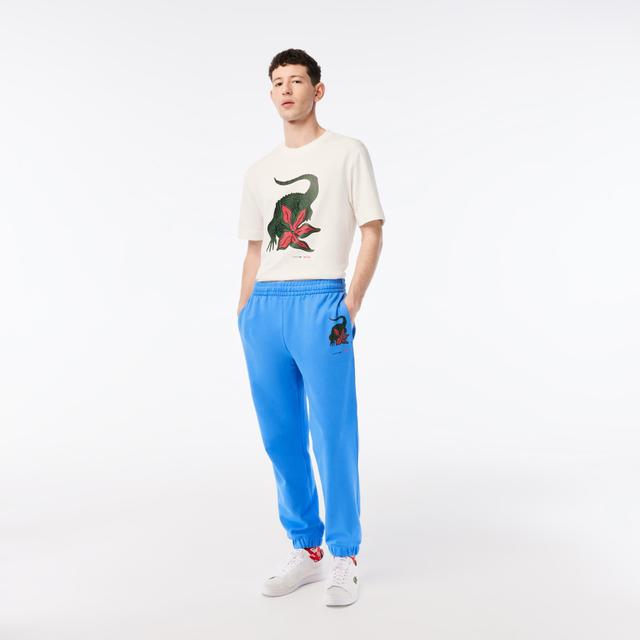 Men’s Lacoste x Netflix Croc Print Sweatpants Product Image