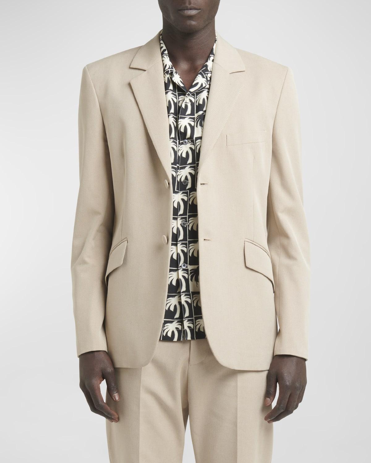 Mens Fitted Two-Button Blazer Product Image