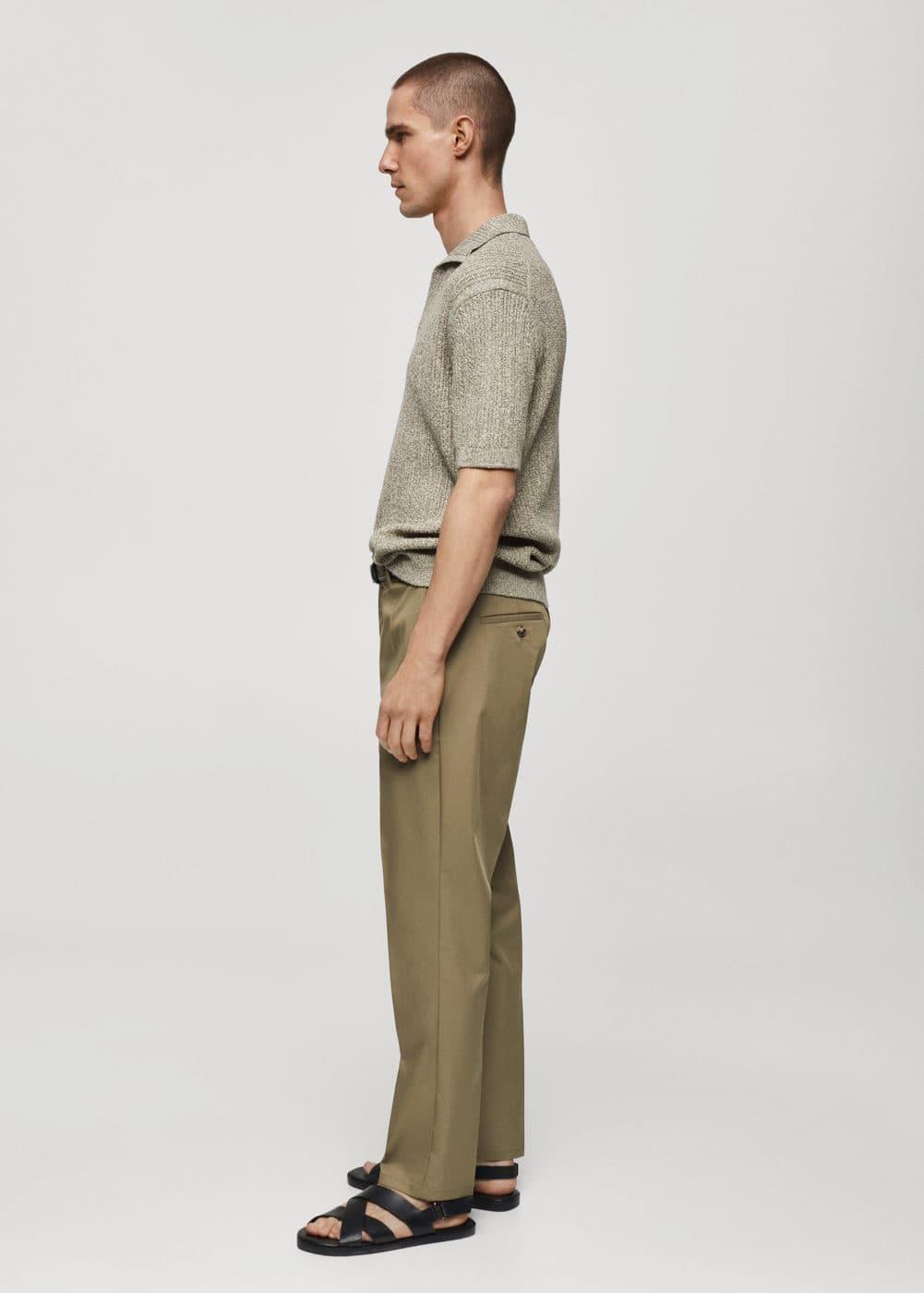 MANGO MAN - Slim fit lyocell pants khakiMen Product Image