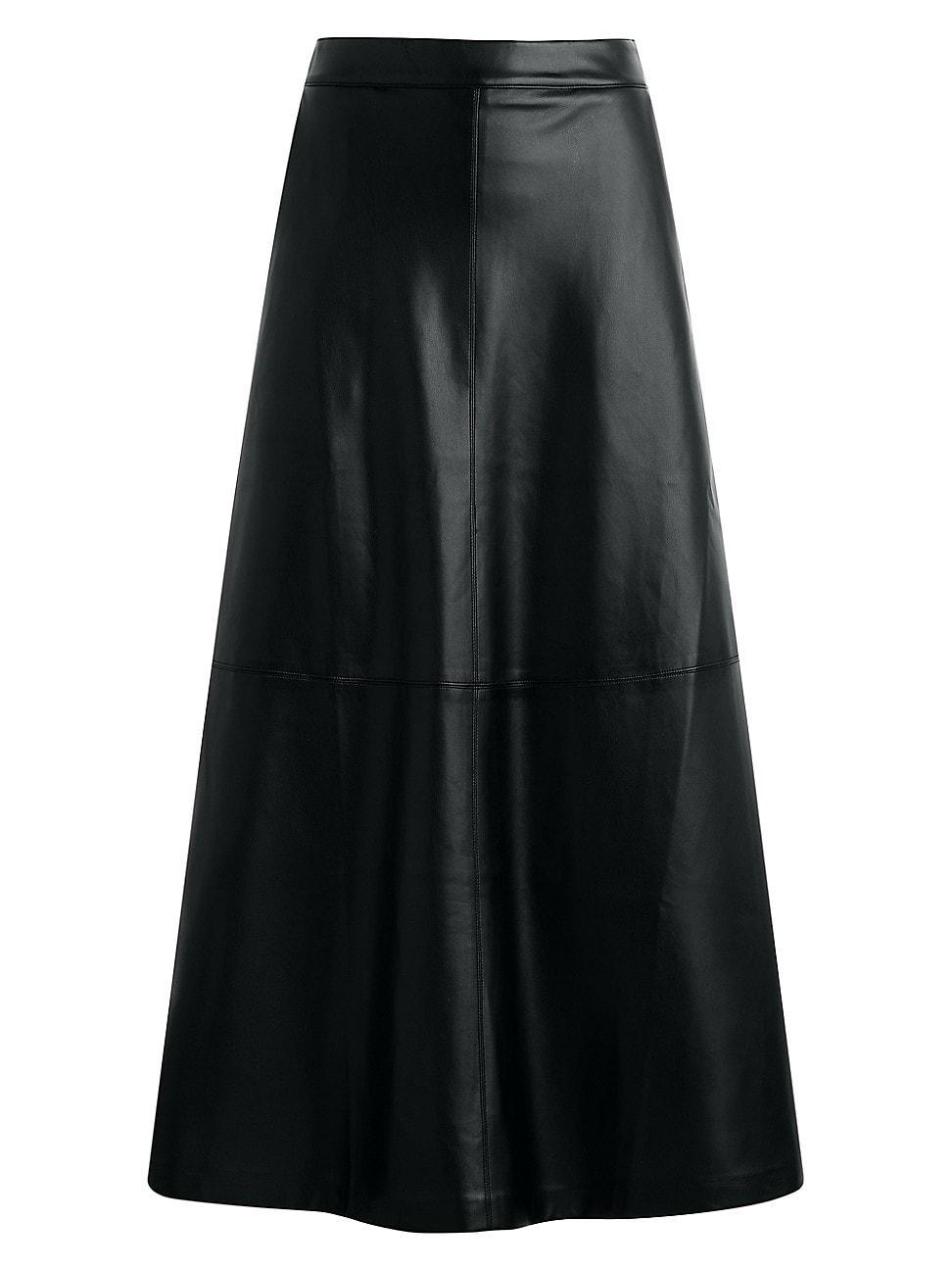 Womens The Tavi Faux Leather Maxi Skirt Product Image