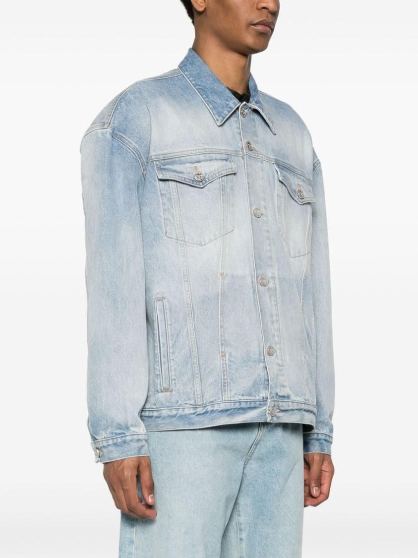 Cotton Jacket In Blue Product Image