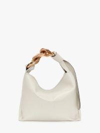 SMALL CHAIN HOBO - LEATHER SHOULDER BAG in neutrals | JW Anderson US  Product Image