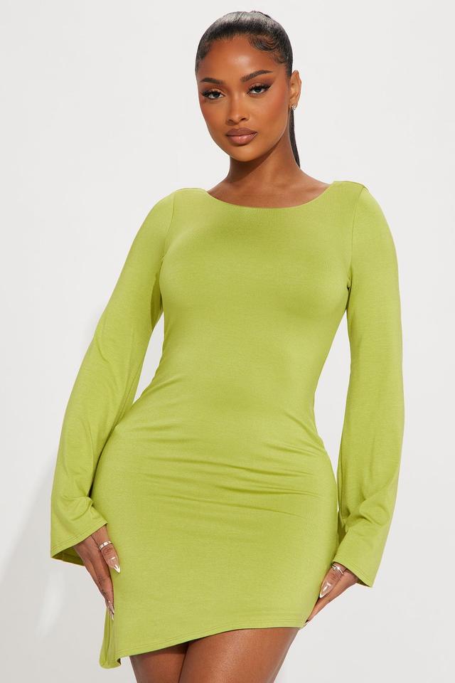 Candice Mini Dress - Chartreuse Product Image