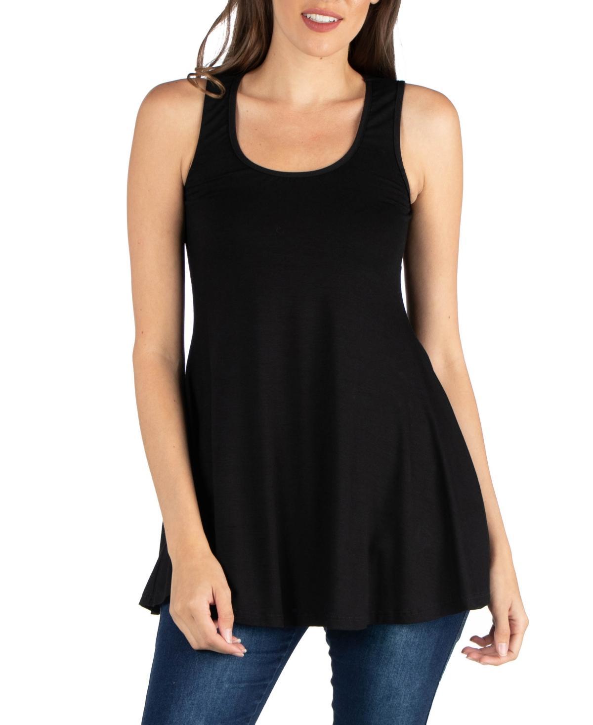 Women's Scoop Neck Sleeveless Tunic Top Product Image