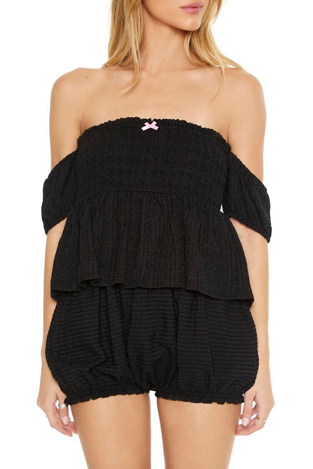 Off-the-Shoulder Bow Top | Forever 21 Product Image