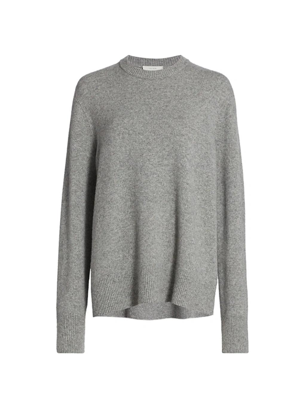 Marle-knit Wool-blend Jumper In Grey Melange Product Image