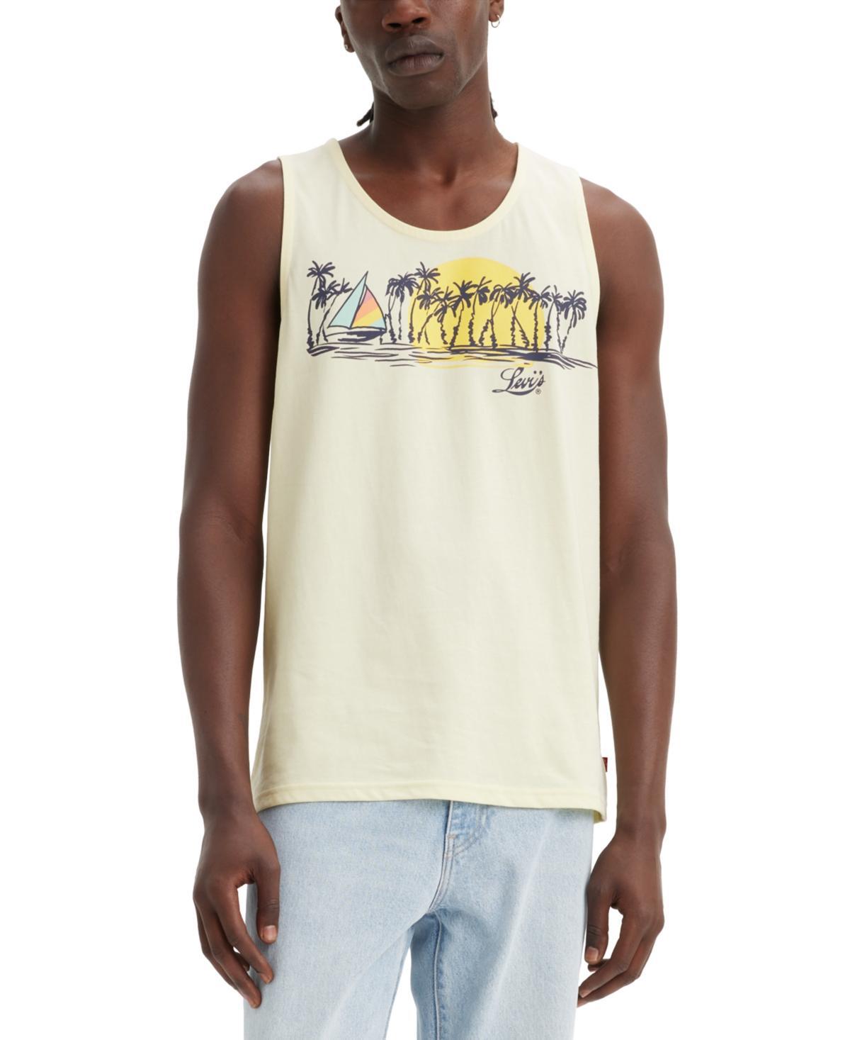 Levis Mens Relaxed-Fit Logo Bear Graphic Tank Top Product Image