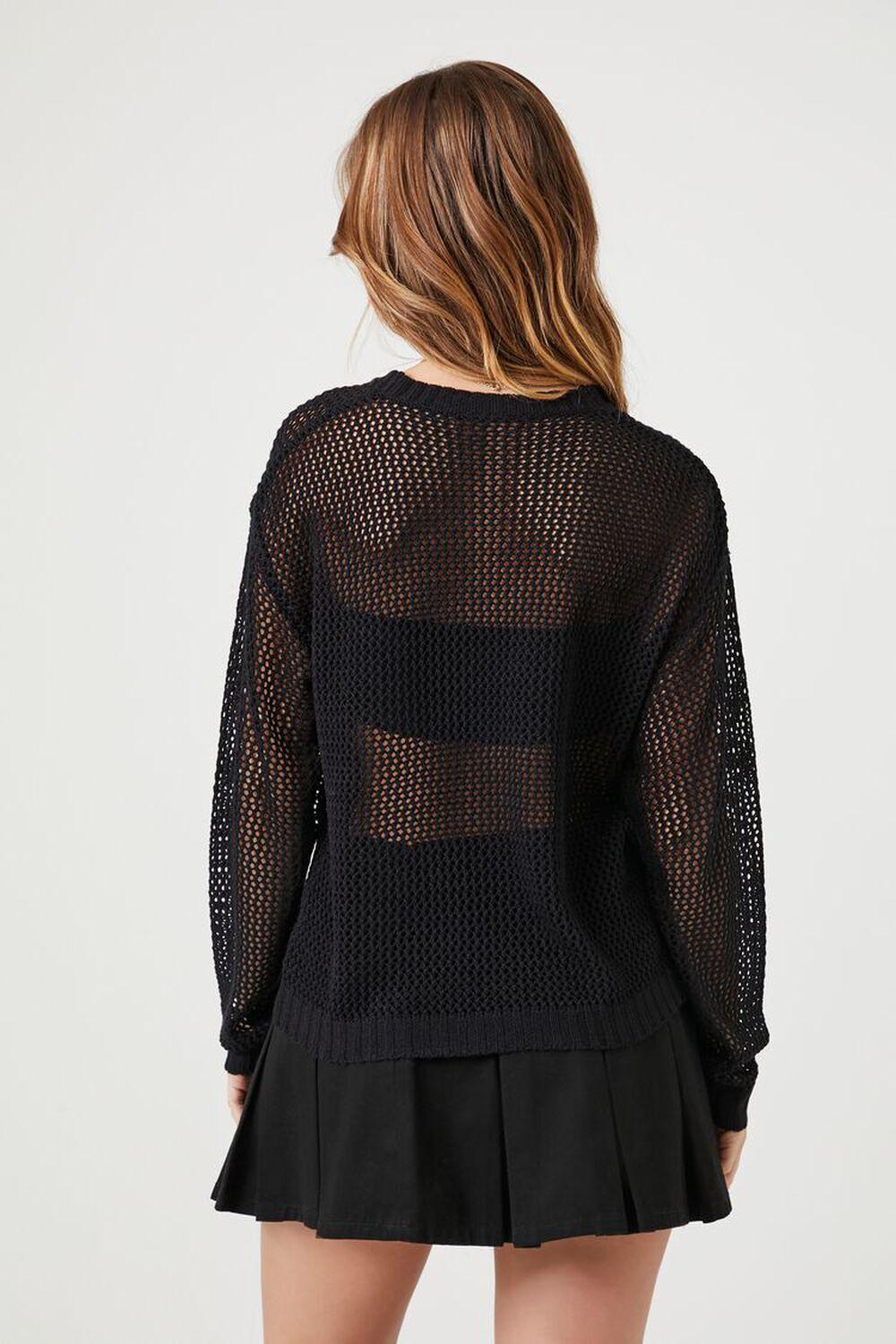 Open-Knit Drop-Sleeve Sweater | Forever 21 Product Image