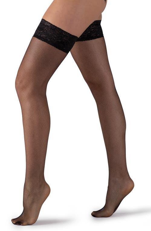 LECHERY Fishnet Thigh High Stockings Product Image