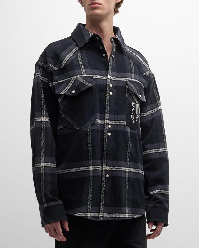 Mens Monogram Check Overshirt Product Image