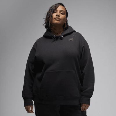 Women's Jordan Flight Fleece Satin-Lined Pullover Hoodie (Plus Size) Product Image