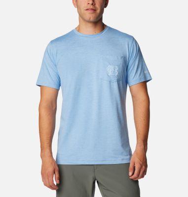 Columbia Mens Collegiate Tech Trail Short Sleeve Shirt - North Carolina- Product Image