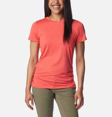 Columbia Leslie Falls Short Sleeve (Juicy) Women's Clothing Product Image