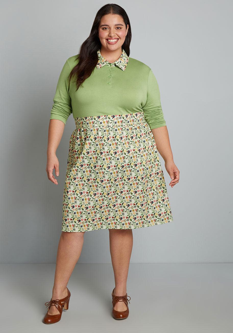 ModCloth X Retrolicious Holiday Magic Makers A-Line Skirt Product Image