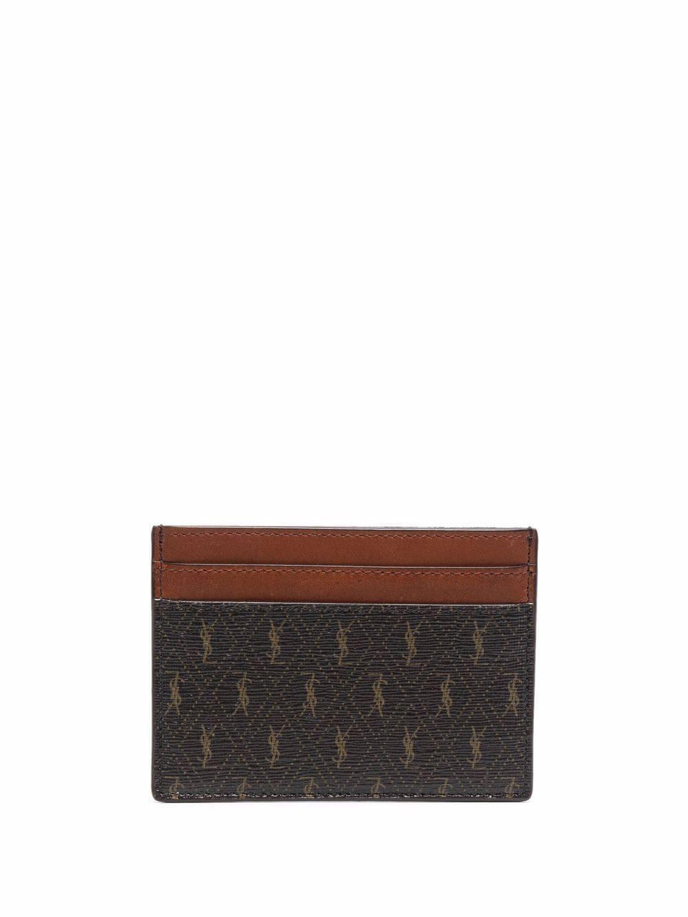 Logo Card Holder In Brown Product Image